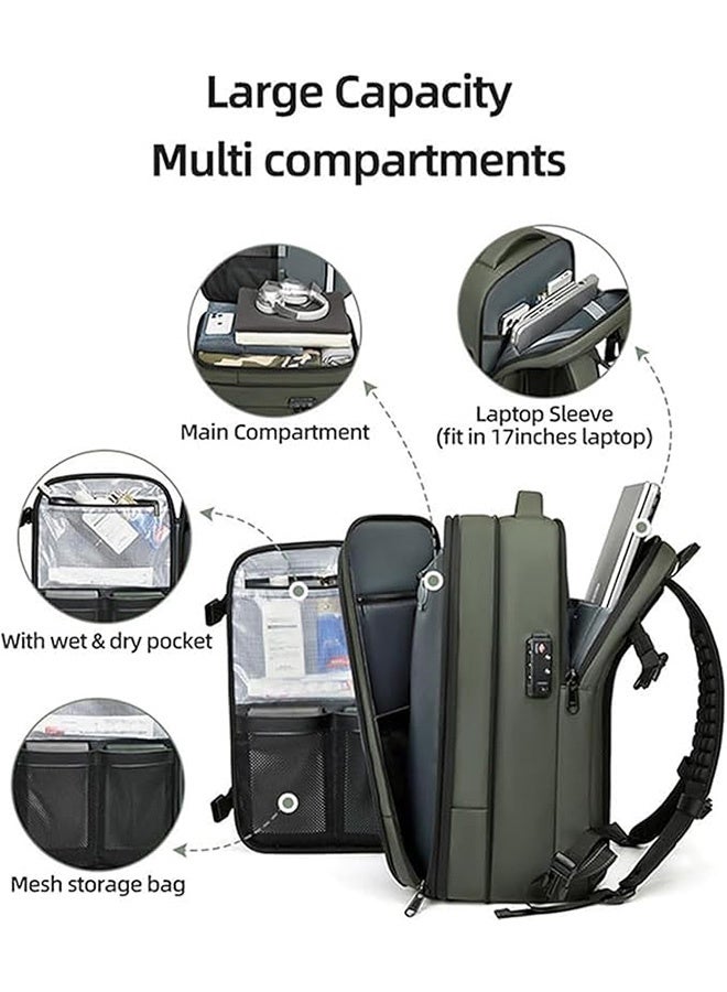 Travel Backpack,Black Backpack Vacuum, 60l Travel Backpack, Anti Theft Backpack With Vacuum Pump,Air Travel Bag,Fr Sports Travel Outdoor Business Trip Work - Image 3